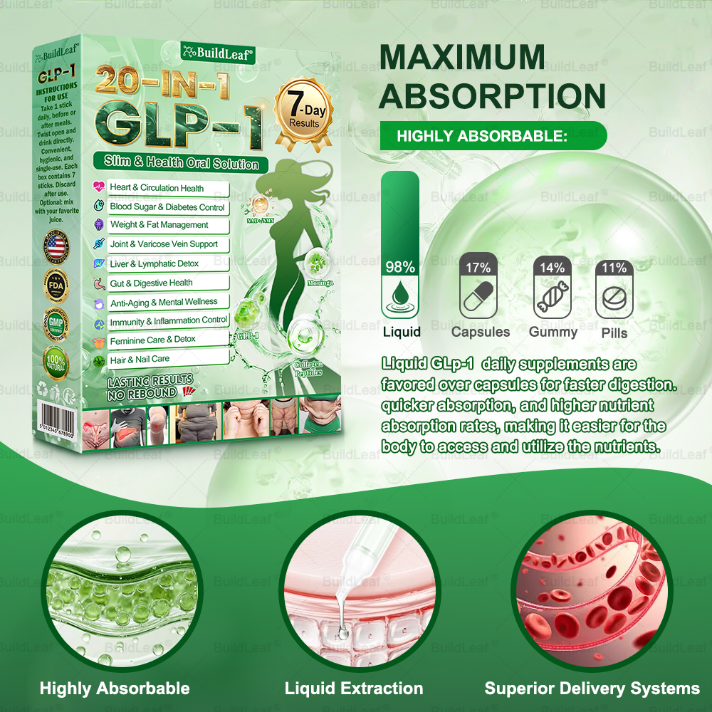 💟💟𝘽𝙪𝙞𝙡𝙙𝙇𝙚𝙖𝙛® 𝗚𝗟𝗣-𝟭 20-in-1 Slim & Health Oral Solution(𝑶𝒏𝒄𝒆 𝒂 𝒅𝒂𝒚,𝒓𝒆𝒔𝒖𝒍𝒕𝒔 𝒊𝒏 7 𝒅𝒂𝒚𝒔)Supports weight management,heart health,blood sugar balance,and overall well-being.