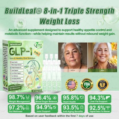 CVS’s Only Online Store | BuildLeaf® 𝐺𝐿𝑃-1 8 𝐼𝑁 1 𝐻𝑒𝑎𝑙𝑡ℎ 𝑆𝑜𝑙𝑢𝑡𝑖𝑜𝑛 𝑂𝑟𝑎𝑙 𝐿𝑖𝑞𝑢𝑖𝑑👩‍⚕️(One dose per day, noticeable changes within 7 days)👍Suitable for weight loss, cardiovascular health,diabetes,sleep apnea,joint problems,and many more health issues🎁